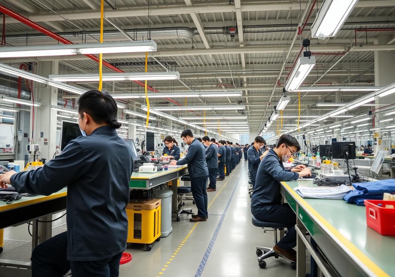 Chinese manufacturing floor